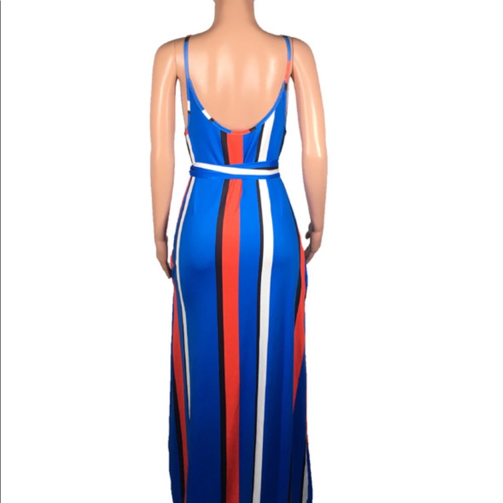 Trendy striped long maxi dresses floor length. - Picture 7 of 7